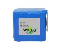 WILLQ DC 12V 1800mAH to 49000mAH Rechargeable Li-ion Battery for LED Light Bar/Robotics/Camera/Street Light/Various 12V Lamps Backup Lithium Battery Pack,10400mAH