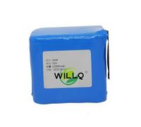 WILLQ DC 12V 1800mAH to 49000mAH Rechargeable Li-ion Battery for LED Light Bar/Robotics/Camera/Street Light/Various 12V Lamps Backup Lithium Battery Pack,12000mAH