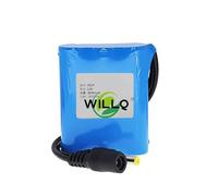 WILLQ DC 12V 1800mAH to 49000mAH Rechargeable Li-ion Battery for LED Light Bar/Robotics/Camera/Street Light/Various 12V Lamps Backup Lithium Battery Pack,3500mAH