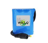 WILLQ DC 12V 1800mAH to 49000mAH Rechargeable Li-ion Battery for LED Light Bar/Robotics/Camera/Street Light/Various 12V Lamps Backup Lithium Battery Pack,2600mAH