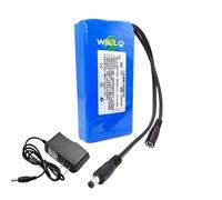WILLQ DC 12V Rechargeable Lithium Battery 3000mAh 4000mAh 5000mAh 6000mAh 9000mAh 10000mAh 11000mAh 12 Volts Backup Battery Pack,12V11000mAh