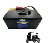WILLQ Ebike Battery Pack 60V 25Ah 30Ah 40Ah 50Ah LiFePO4 Lithium Battery for Electric Scooters/Motorcycles/Tricycle 0-3000W Motor with BMS Protection and Anderson Plug,60V40Ah
