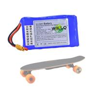 WILLQ Electric Four-Wheel Skateboard Battery 24V/29.4V/36V Hoverboard Battery 2AH/4AH/5AH/6AH/8AH/10AH/12AH Replacement Lithium Batteries,Small Fish Board 29.4V2Ah