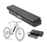 WILLQ Hidden Ebike Battery 36V 13Ah 17.5Ah Fat Tire li-ion Electric Bicycle Battery 48V 14Ah Replacement Downtube Lithium Batteries for 672W Motor with Charger L380mm,36V17.5Ah,4 Pins