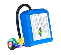 WILLQ Hoverboard Battery Replacement 36V 2AH Rechargeable Lithium Battery Pack 2000mAh for Balance Car/Scooter Motor Kit within 72Wh with XT60 Plug