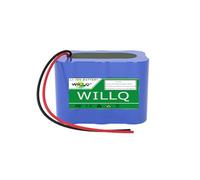WILLQ Rechargeable Replacement Lithium Ion Battery 6.4V 6Ah 12Ah 18Ah 24Ah 30Ah LiFePo4 Battery with Cable for Electric Toys Solar Lighting Backup Battery,6.4V 18Ah B