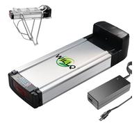 WILLQ Removable 36 Volts Ebike Battery 36V 10Ah 12Ah 15Ah 20Ah 30Ah Rear Rack Replacement Lithium Battery for Folding Scooter Motor Kit