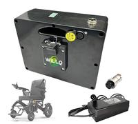 WILLQ Replacement Electric Wheelchair Battery 24V 30Ah 26Ah 20Ah 12Ah 7Ah Lithium Battery Pack with XLR Charge and GX20 Discharge Port,24V30Ah