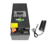 WILLQ Replacement Lithium Battery Pack 24V 80AH High Power Energy Storage Li-ion External Battery with Charger and BMS