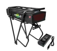 WILLQ Replacement Rechargeable Ebike Battery 36V 12.5AH 15AH 18AH 20AH 23AH 25AH 30AH Luggage Rack Lithium Battery Pack,With Rack,36V18AH