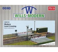 WILLS SSM318 Modern Level Crossing Kit - HO Scale - 1435mm Rail Gauge - Model Vehicle Track Kit