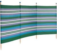 WILLSON DIRECT - Green Windbreak Garden Panel - Privacy Shelter for Camping and Beach Use - Heavy Duty Weather Resistant Caravan Wind Break Fence - Outdoor Garden Patio Screen & Strong Poles (4 Pole)