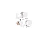 WillTen G23 Titanium Nose Piercing Kit Silver, 2Pack Disposable Nose Piercing Guns with Preloaded 2mm CZ Studs, Self At-Home Kit for Nostril Septum, Professional Piercing Tools for Nose Piercer