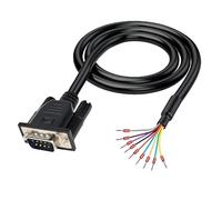 Willwewon 10Ft 3m 26AWG DB9 Male RS232 9 Pin Serial Extension Cable