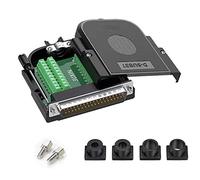 Willwewon RS232 DB37 Male Serial Adapter, D-SUB 37Pin Port Terminal Solderless Breakout Board Connector with Housing Long Bolt Tailpipe