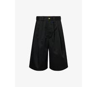 Willy Chavarria Mens Willy Chavarria Borracho Pleat Woven Shorts Black S