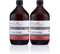 WILLY’S Fire Cider 500ml - Organic Apple Cider Vinegar Tonic with Live Mother - Ginger, Turmeric, Garlic, Honey - Fiery Daily Shot for Immunity, Digestion & Natural Wellness. Vegan. UK Made