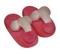 Pink Plush Slippers - Novelty Shape