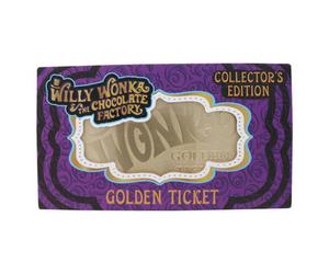 Willy Wonka And The Chocolate Factory Collector's Edition Replica Golden Ticket