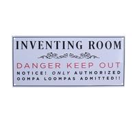 Willy Wonka And The Chocolate Factory Inventing Room Tin Sign
