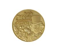 Limited Edition Collectible Coin Willy Wonka and the Chocolate Factory Metallic Gold One Size