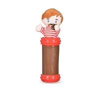 Willy Wonka for Pets Augustus Gloop Plush Toy Inside Textured Tube | Squeaky Dog Toys, Plush Dog Toys | Luxury Pet Plush with Multisensory Materials, Fun Trendy Dog Toys Gifts for Pets