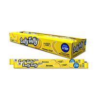 Willy Wonka Laffy Taffy, Fruit Flavored Chewy Sweet Rope Candy - Banana (24 x 22g)