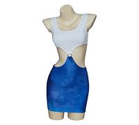Willyacos Julia Roberts Pretty Cospaly Woman Hooker Dress Vivian Ward Costume Movie Character Costumes for Women Sexy Outfit (Blue and White, L)