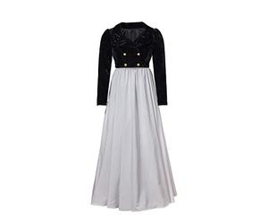 Willyacos Regency Spencer Jacket Women Velvet Jane Austen Costume Short Jacket Coat for 1800s Victorian Regency Era Ball Gown (Black, XXL)