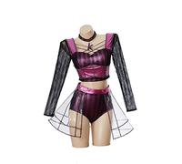 Willyacos Six The Musical Cosplay Katherine Howard Costume Musical Theater Dance Costumes for Women (Purple, S)