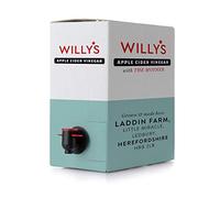 WILLY'S Apple Cider Vinegar with Live Mother - Probiotics For Detox & Gut Health - 5L Refill Bag In Box - Sustainable ACV