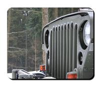 Willys MB Off-Road Vehicle Cooler Front US United States Army Ardennen Snow WWII Photo Mouse Pad Mouse Pad Computer Laptop PC # 9383