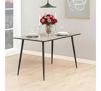 Wilma Dining Table - 4 Seater - 120cm - White Oak and Black