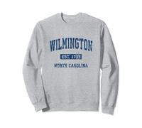 Wilmington North Carolina NC Vintage Athletic Sports Design Sweatshirt
