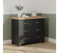 Wilmont Chest - 2+2 Drawer - Black Painted