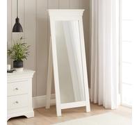 Wilmslow White Painted Cheval Mirror - Full-Length Adjustable Dressing Mirror - Elegant and Durable Design - Ideal for Bedrooms and Dressing Rooms - H 1485mm x W 600mm x D 60mm