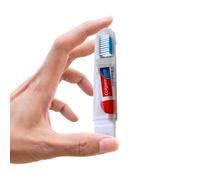 Wilosc Toothbrush Travel Set Compatible with Colgate Mini Toothpaste - Portable Toothbrush Set | Festival Essentials
