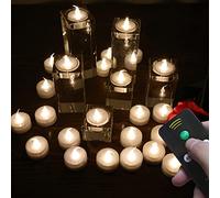 Wilrigir Flameless Tealight Candles with Remote Control and Timer,Battery Powered Tea Light,Warm White Electric Candles，Best Decoration for Parties,Wedding,Festivals，12 pcs