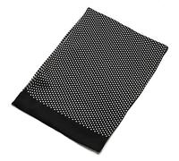 WILsem Silk Scarf Vintage Polka Dot Long Double Layer Neckerchief Cravat Business Office Mufflers Blue Black Men