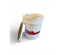 WILSON 1228 Practice and Soft Compression Baseballs Bucket (Two Dozen)