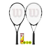 Wilson 2 x Pro Staff Precision XL Tennis Rackets + 3 Tennis Balls