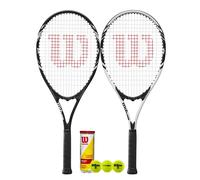 Wilson 2 x Pro Staff Precision XL Tennis Rackets + 3 Tennis Balls