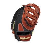 Wilson 2021 A2000 SC1620SS 12.5"""" First Base Baseball Mitt - Black/Copper Left Hand Throw