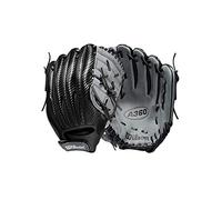WILSON 2021 A360 12" Utility Baseball Glove - Black/Grey, Left Hand Throw