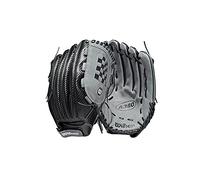 WILSON 2021 A360 SP13 13" Slowpitch Softball Glove - Left Hand Throw, Black/Grey