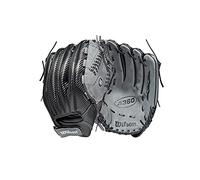 Wilson 2021 A360 SP13 13" Slowpitch Softball Glove - Right Hand Throw, Black/Grey