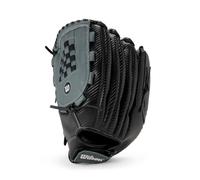 Wilson 2021 A360 SP14 14" Slowpitch Softball Glove - Left Hand Throw, Black/Grey