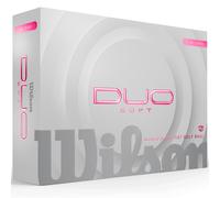 WILSON 2025 DUO SOFT GOLF BALLS - PINK - DOUBLE DOZEN