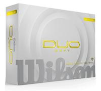 WILSON 2025 DUO SOFT GOLF BALLS - YELLOW - DOUBLE DOZEN