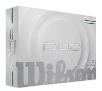WILSON 2025 DUO SOFT TRK360 GOLF BALLS - WHITE / GREEN - DOUBLE DOZEN